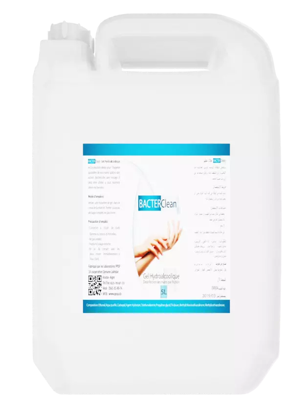 gel hydroalcoolique 5l bacterclean