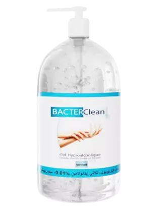 gel hydroalcoolique bacterclean 500ml